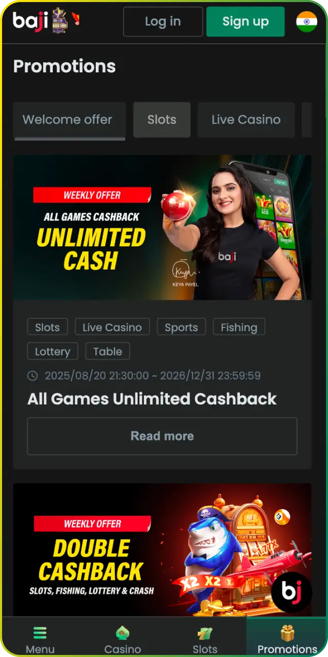 Claim exciting rewards via the Baji App bonuses right now.