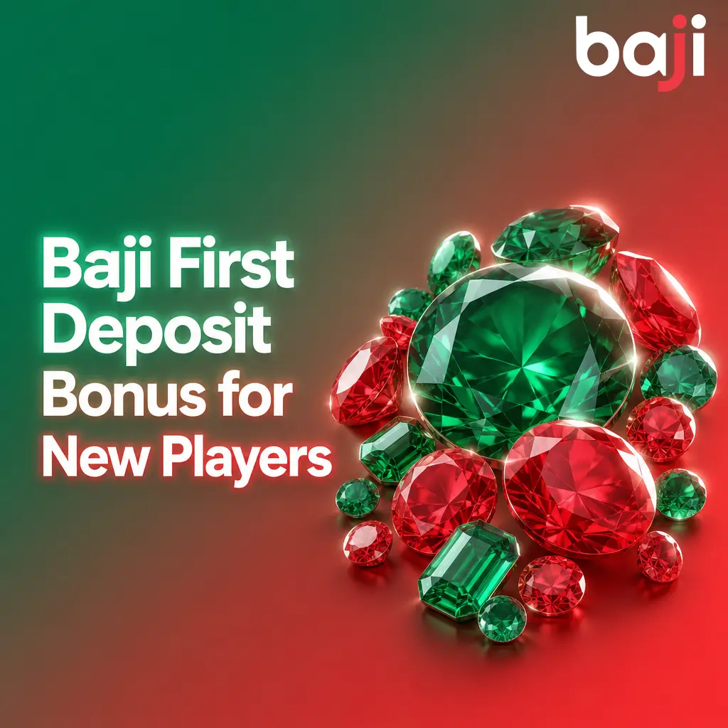 Baji first deposit bonus for new players in India, featuring casino and sports betting offers plus free spins