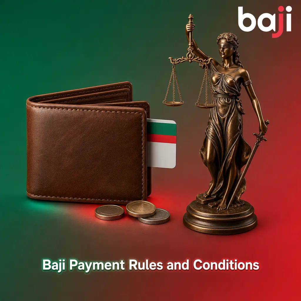 Baji payment rules: matching withdrawal method, ID verification, INR wallet, wagering rules, and daily withdrawal limits in India.