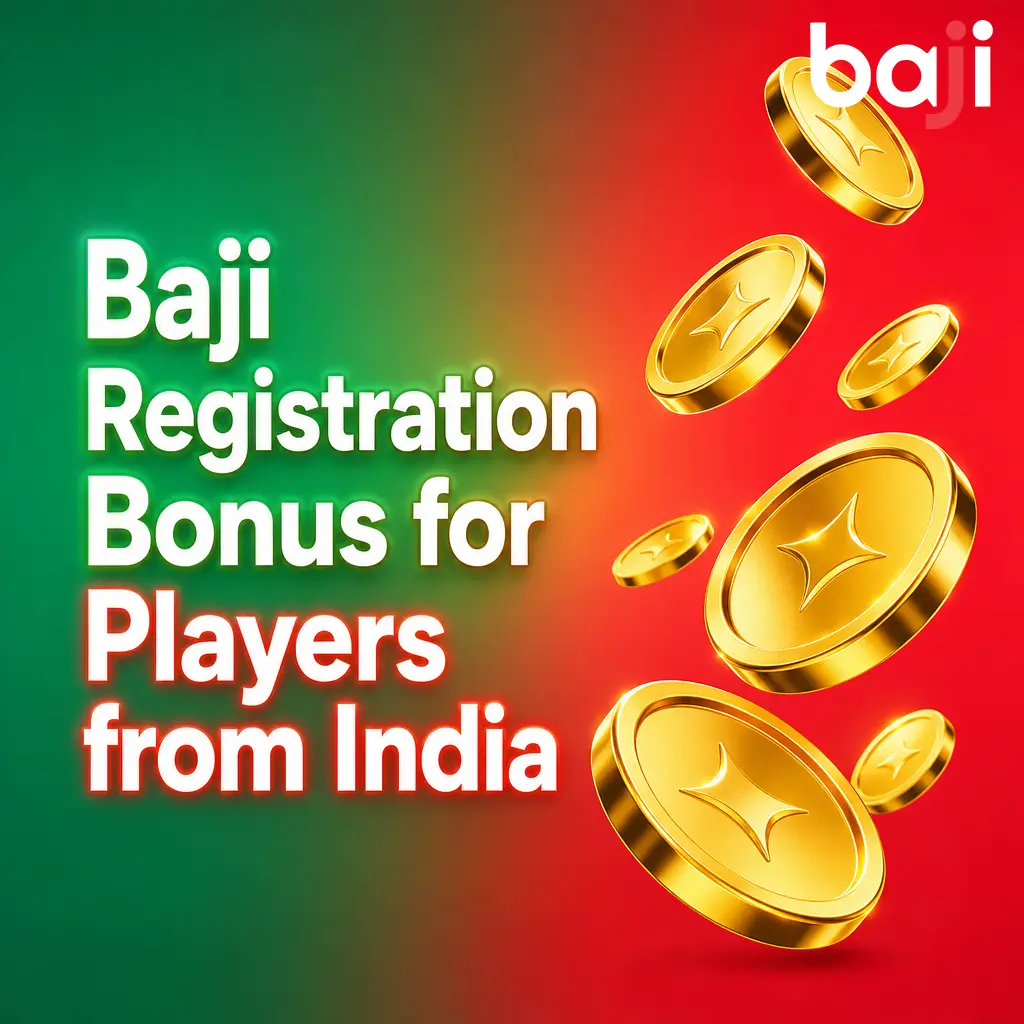 Baji registration bonus guide showing welcome offers for Indian players across casino and sportsbook options