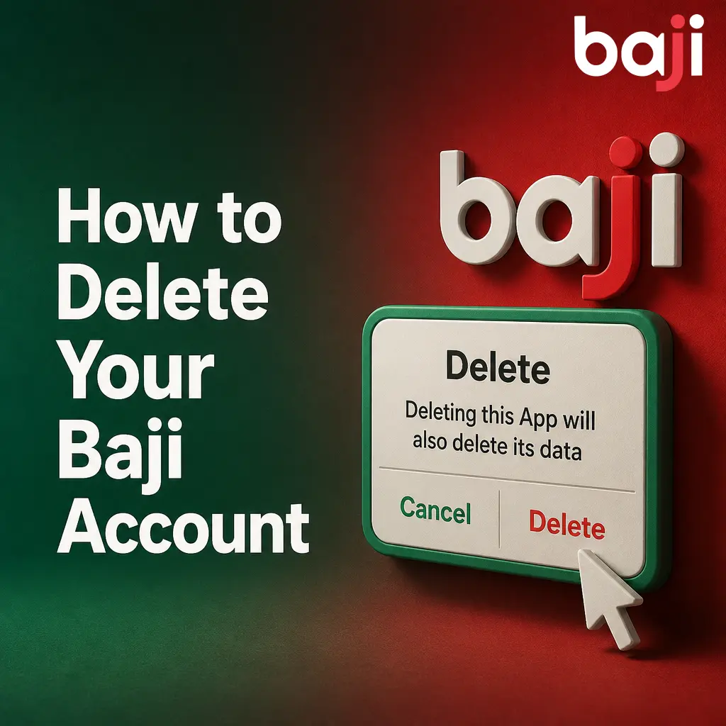 Step-by-step guide showing how to request Baji account deletion or voluntary exclusion through support verification.