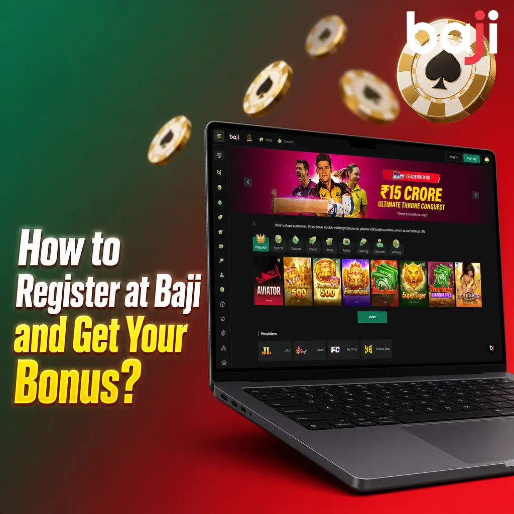 Step-by-step guide to registering at Baji and activating the welcome bonus with OTP verification